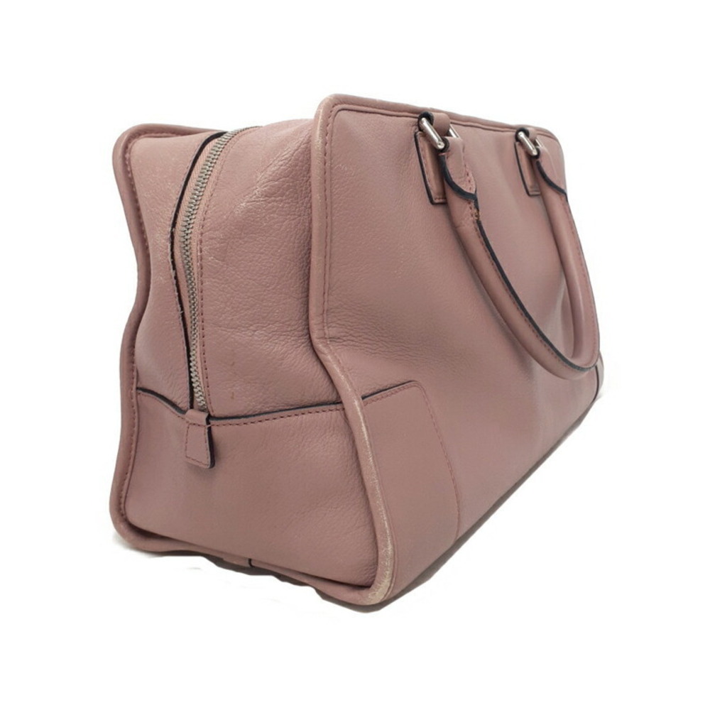Loewe Amazona Shoulder Calfskin Handbag Leather